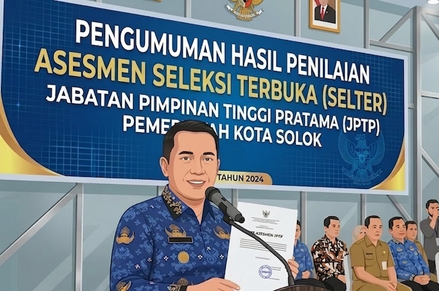 PENGUMUMAN PENILAIAN ASESMEN PESERTA SELTER JPTP PEMERINTAH KOTA SOLOK TAHUN 2026